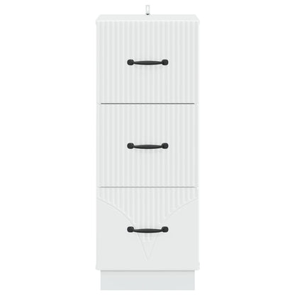 Ladenkast Wit 33 x 34,5 x 87 cm Bewerkt hout