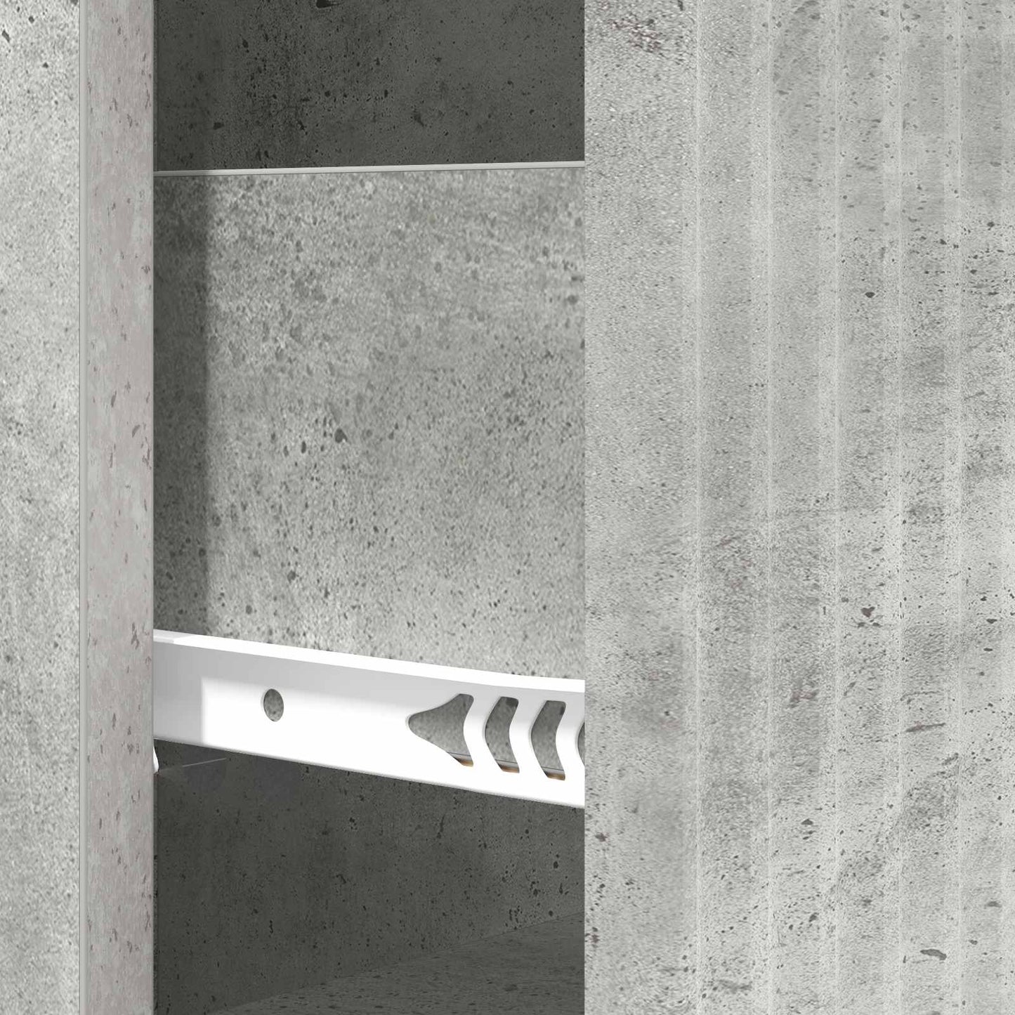 Ladenkast Betongrijs 33 x 34,5 x 87 cm Bewerkt hout
