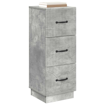 Ladenkast Betongrijs 33 x 34,5 x 87 cm Bewerkt hout
