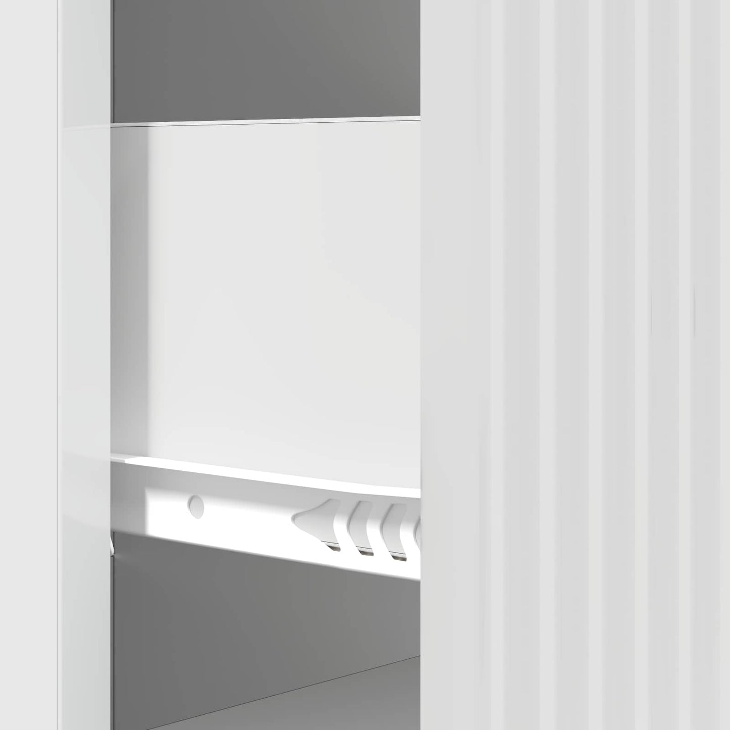 Ladenkast Hoogglans Wit 33 x 34,5 x 87 cm Bewerkt hout