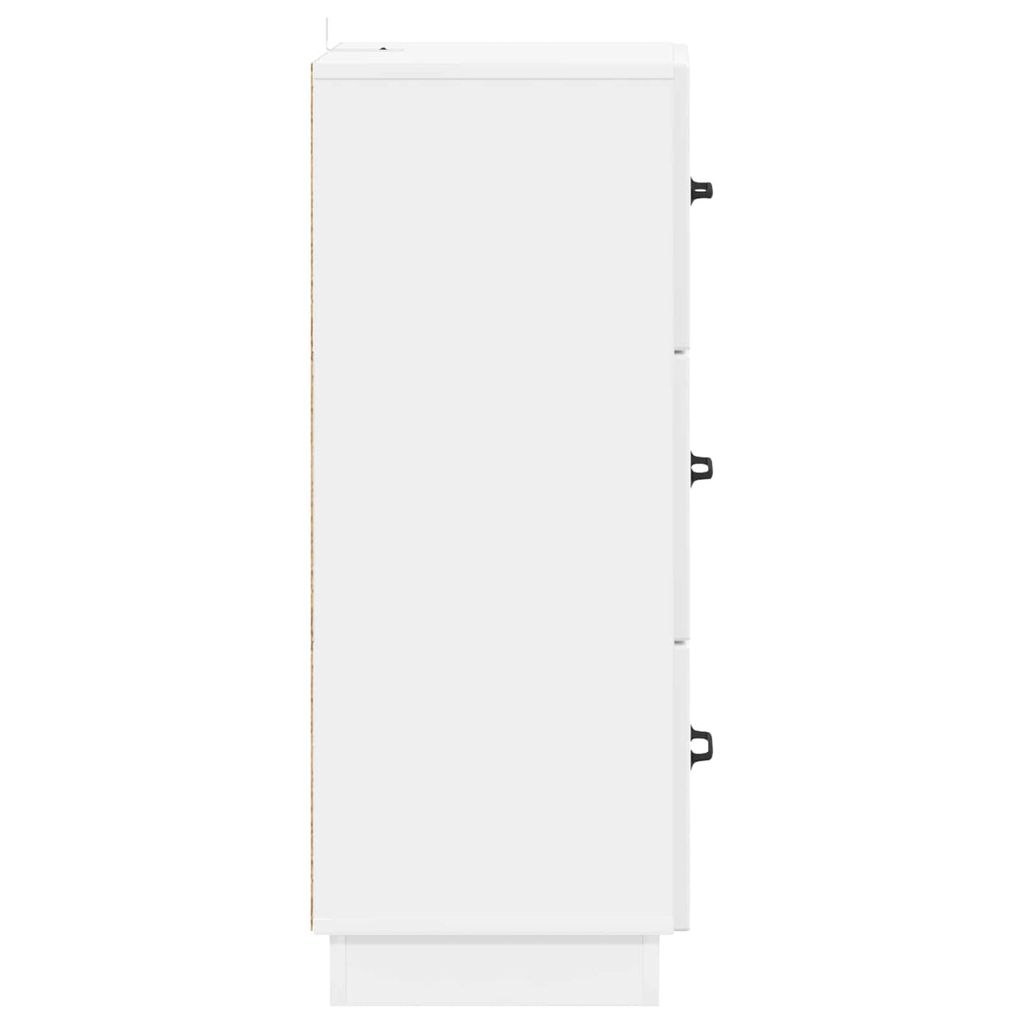 Ladenkast Hoogglans Wit 33 x 34,5 x 87 cm Bewerkt hout