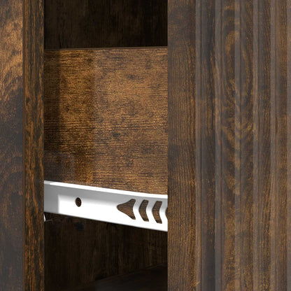 Ladenkast Gerookt eiken 33 x 34,5 x 87 cm Bewerkt hout