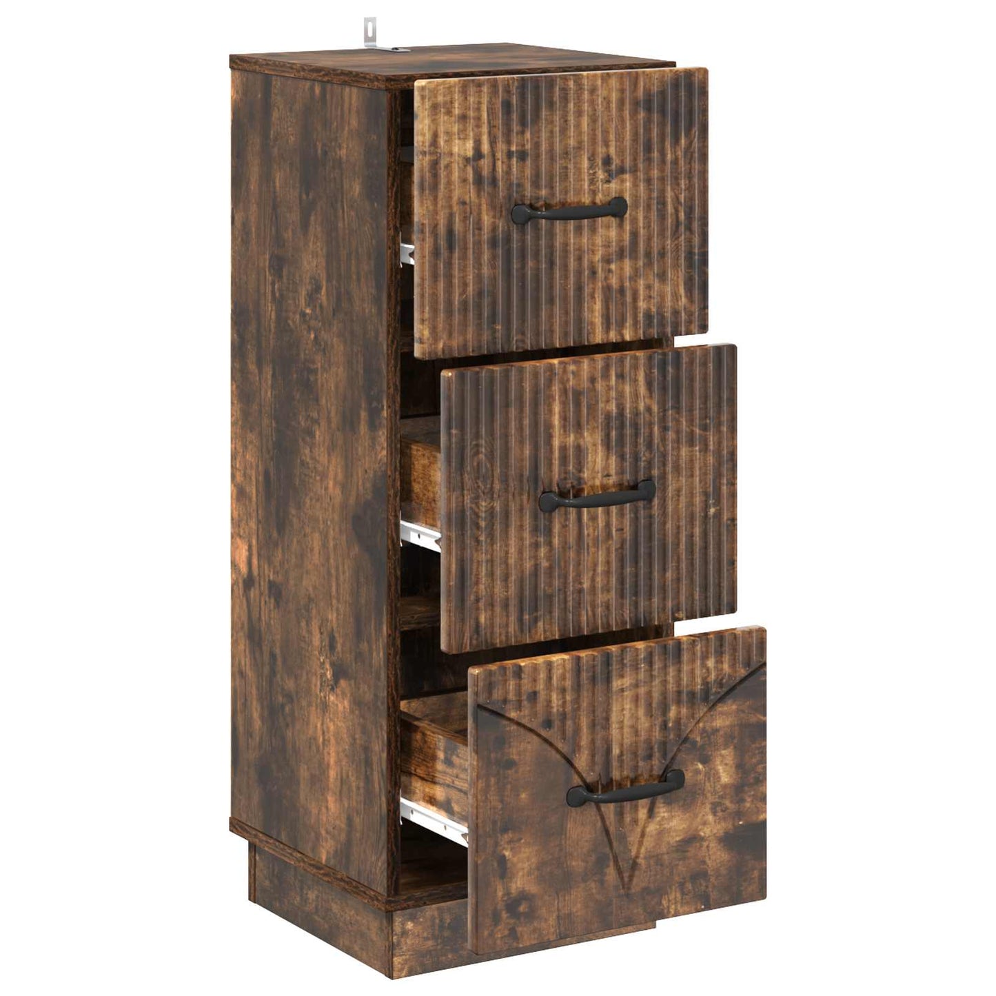 Ladenkast Gerookt eiken 33 x 34,5 x 87 cm Bewerkt hout