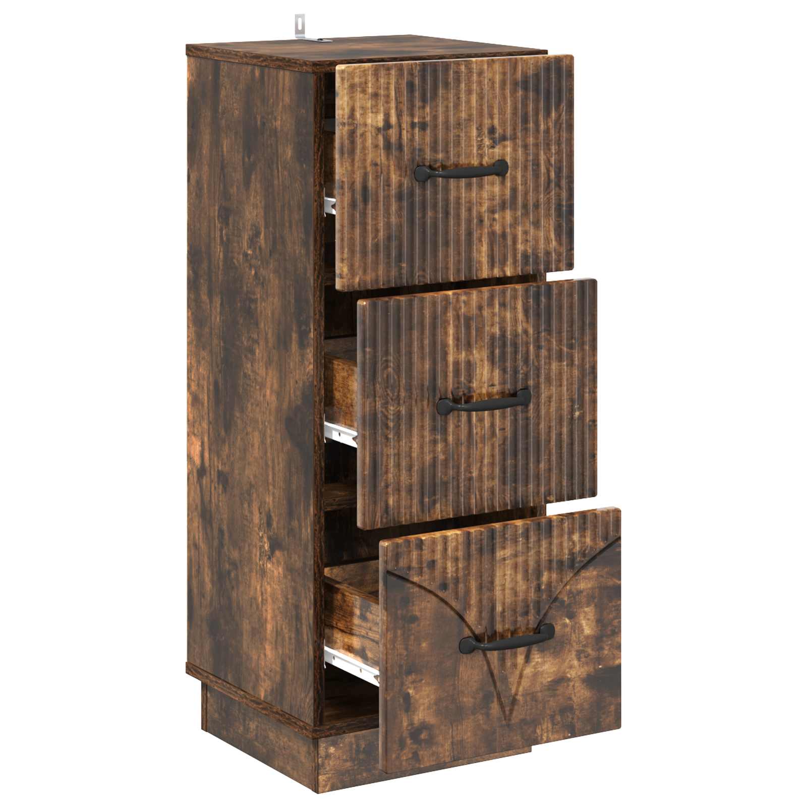 Ladenkast Gerookt eiken 33 x 34,5 x 87 cm Bewerkt hout