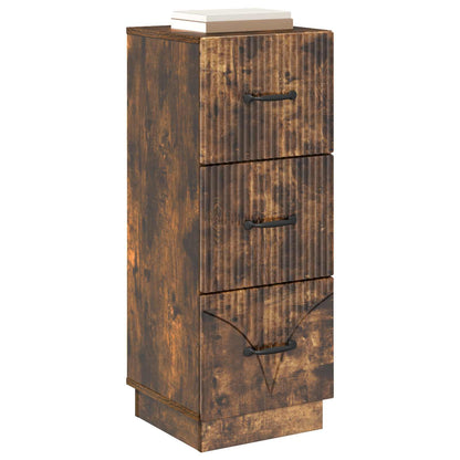 Ladenkast Gerookt eiken 33 x 34,5 x 87 cm Bewerkt hout