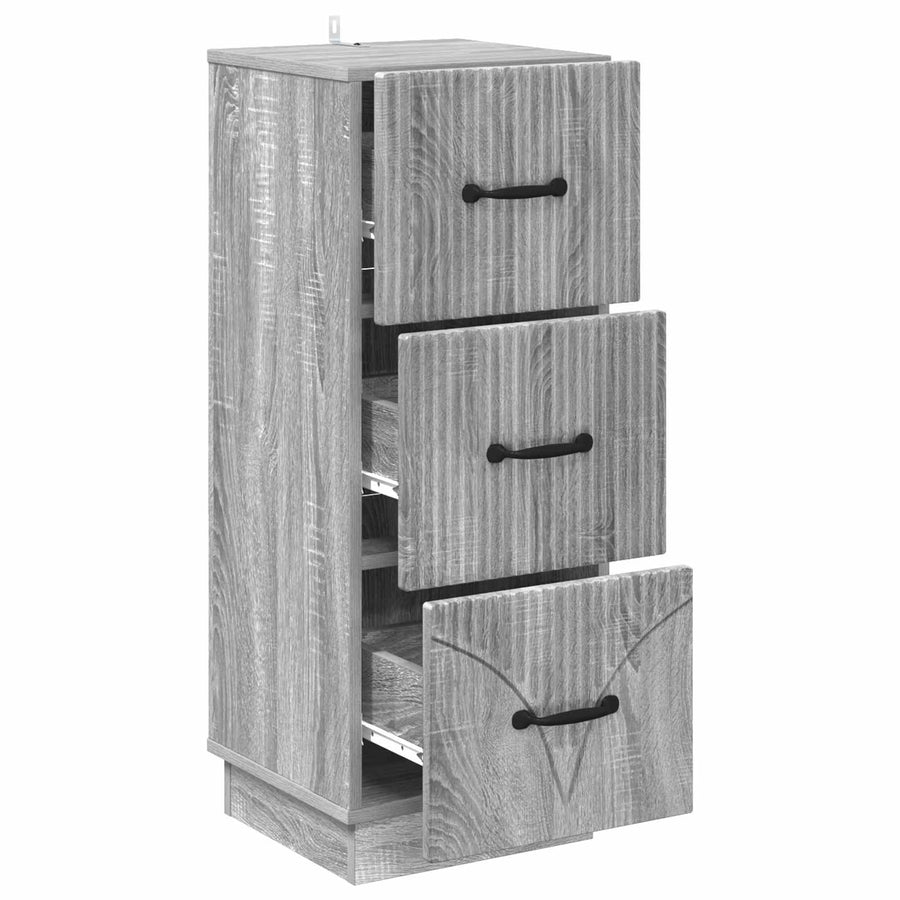 Ladenkast Grijs sonoma 33 x 34,5 x 87 cm Bewerkt hout