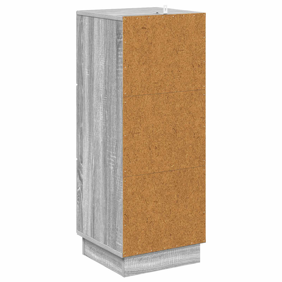 Ladenkast Grijs sonoma 33 x 34,5 x 87 cm Bewerkt hout