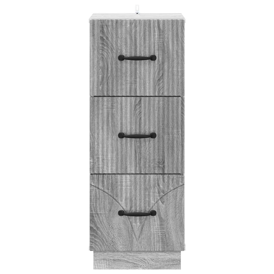 Ladenkast Grijs sonoma 33 x 34,5 x 87 cm Bewerkt hout