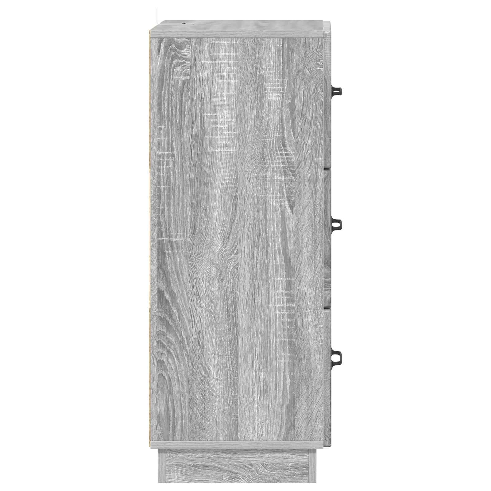 Ladenkast Grijs sonoma 33 x 34,5 x 87 cm Bewerkt hout