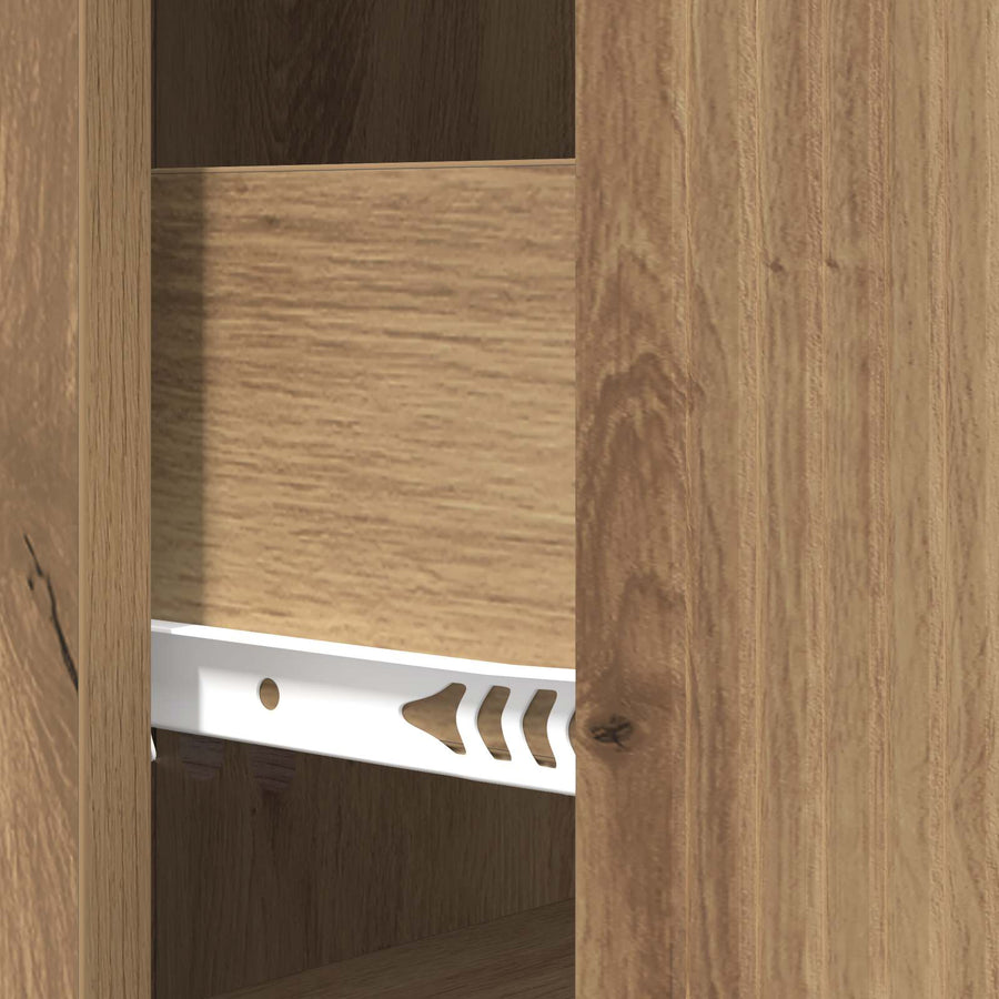 Ladenkast Artisanaal eiken 33 x 34,5 x 87 cm Bewerkt hout