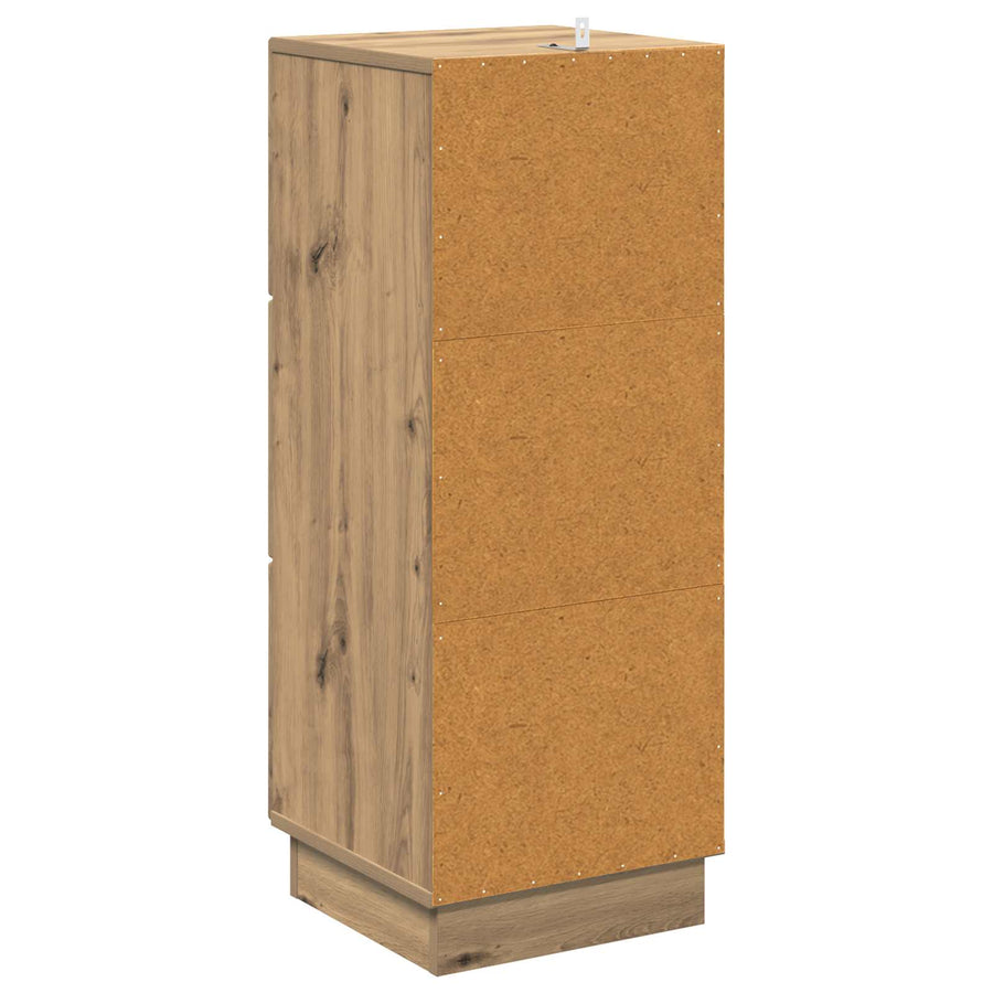 Ladenkast Artisanaal eiken 33 x 34,5 x 87 cm Bewerkt hout