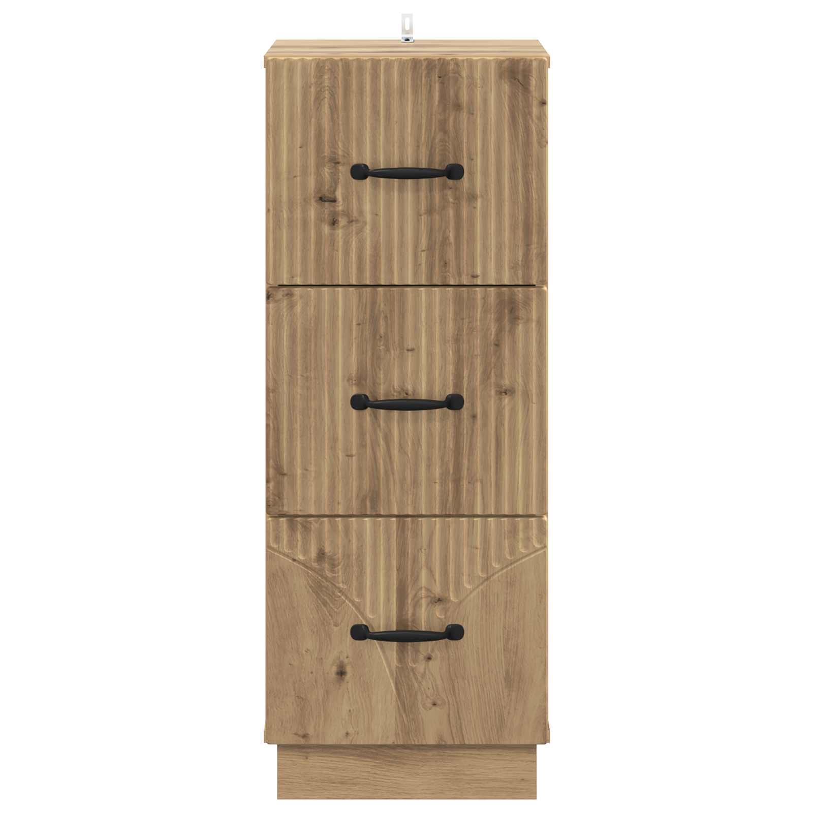 Ladenkast Artisanaal eiken 33 x 34,5 x 87 cm Bewerkt hout