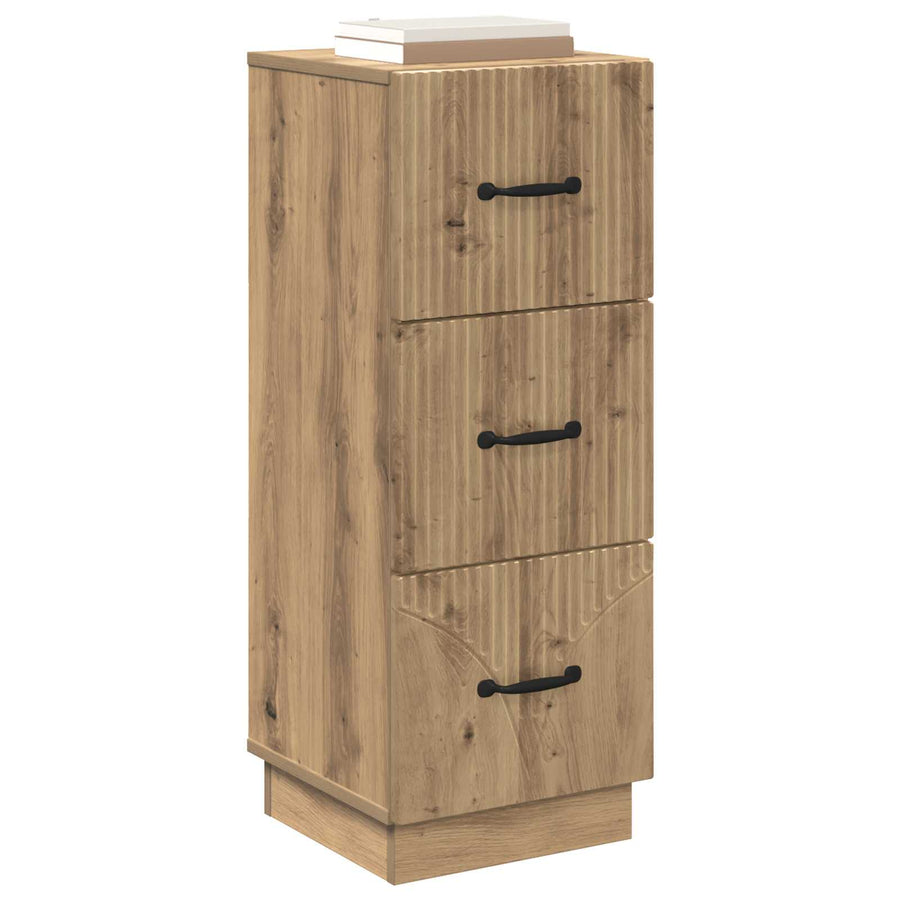 Ladenkast Artisanaal eiken 33 x 34,5 x 87 cm Bewerkt hout