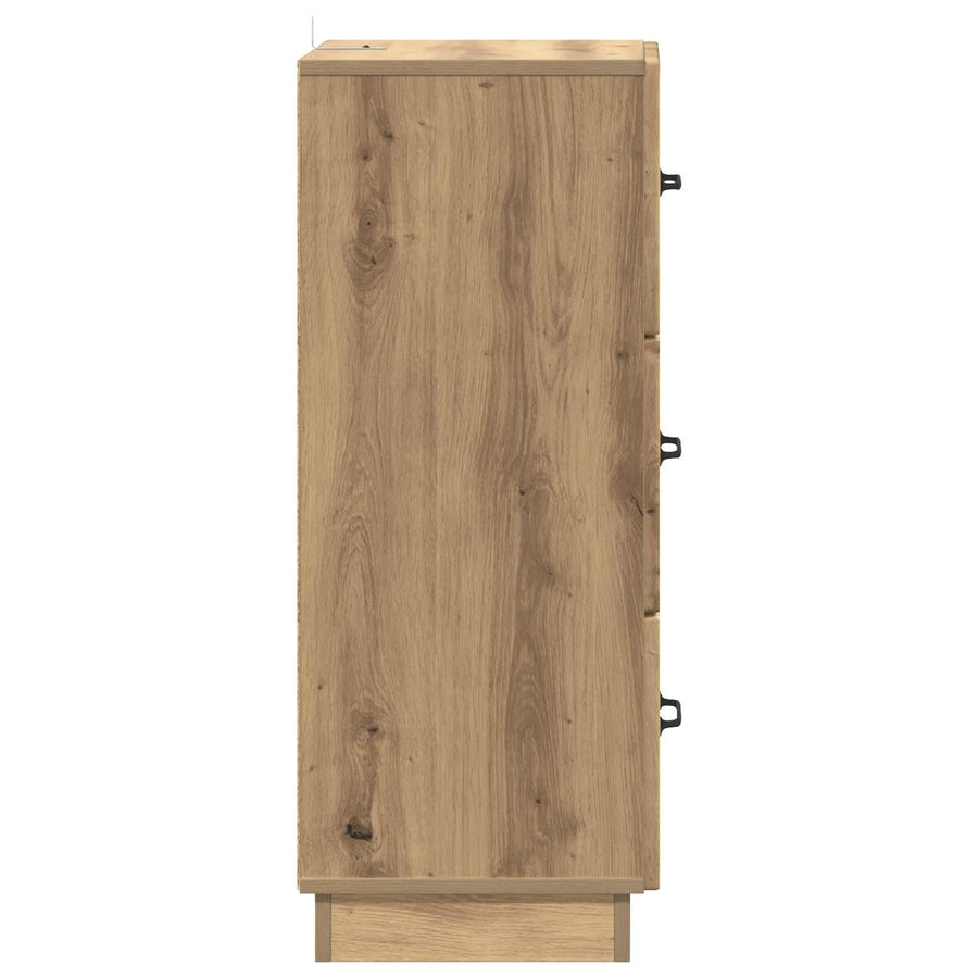Ladenkast Artisanaal eiken 33 x 34,5 x 87 cm Bewerkt hout