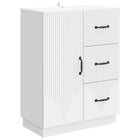 Dressoir wit 66x34,5x87 cm bewerkt hout
