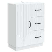 Dressoir wit 66x34,5x87 cm bewerkt hout