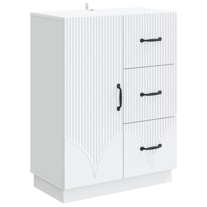 Dressoir met lade Wit 66 x 34,5 x 87 cm Bewerkt hout