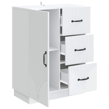 Dressoir met lade Wit 66 x 34,5 x 87 cm Bewerkt hout
