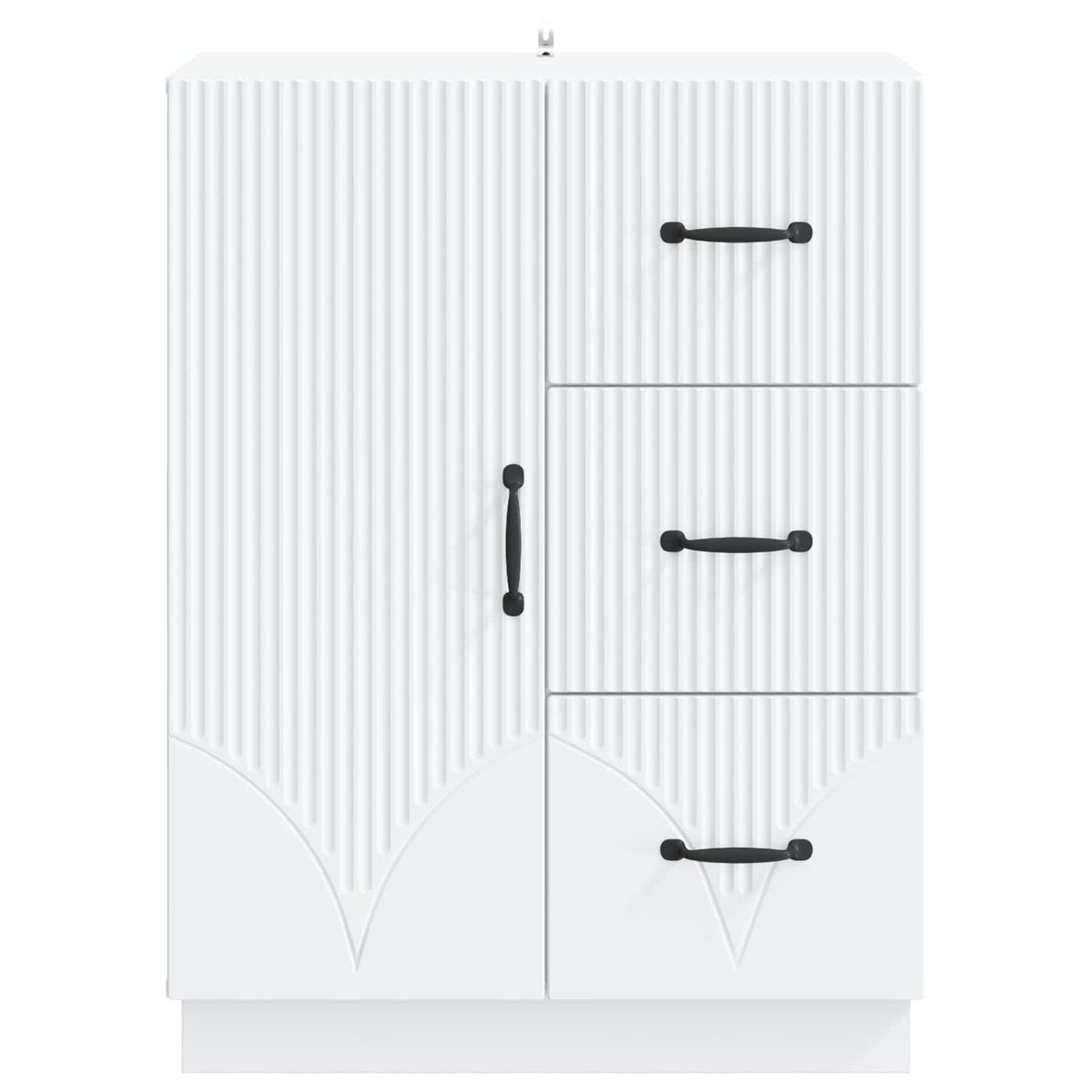 Dressoir met lade Wit 66 x 34,5 x 87 cm Bewerkt hout