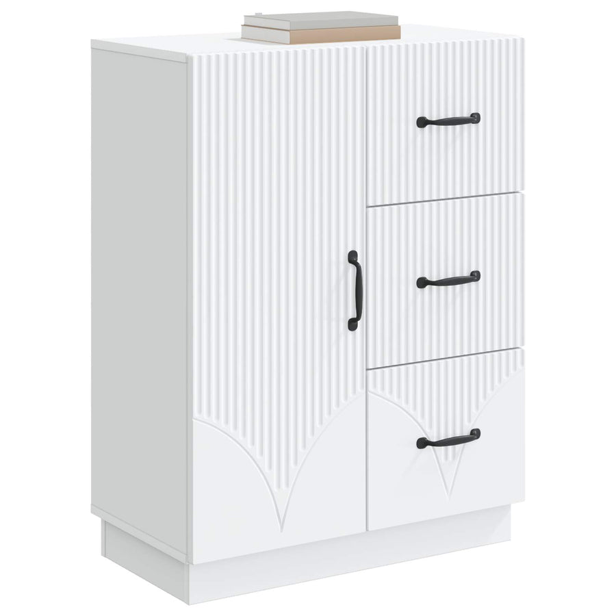 Dressoir met lade Wit 66 x 34,5 x 87 cm Bewerkt hout