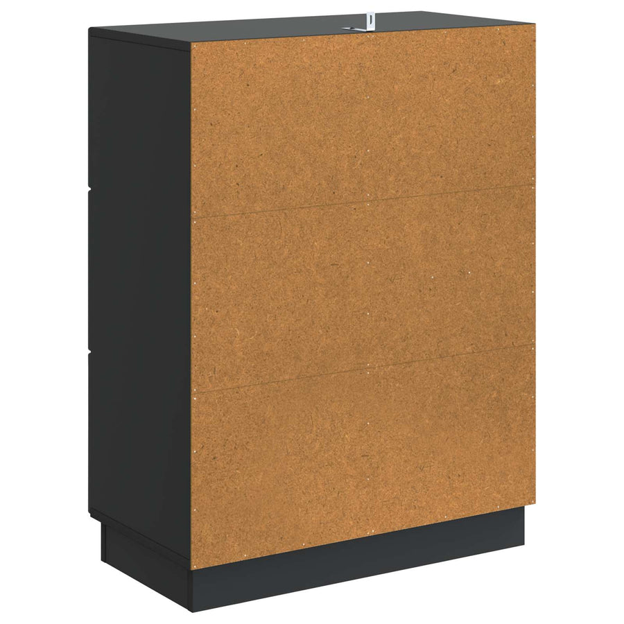 Dressoir met lade Zwart 66 x 34,5 x 87 cm Bewerkt hout