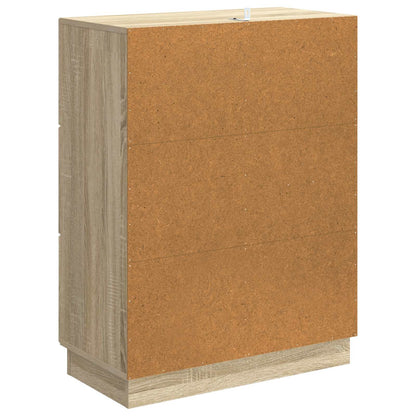 Dressoir met lade Sonoma Eiken 66 x 34,5 x 87 cm Bewerkt hout