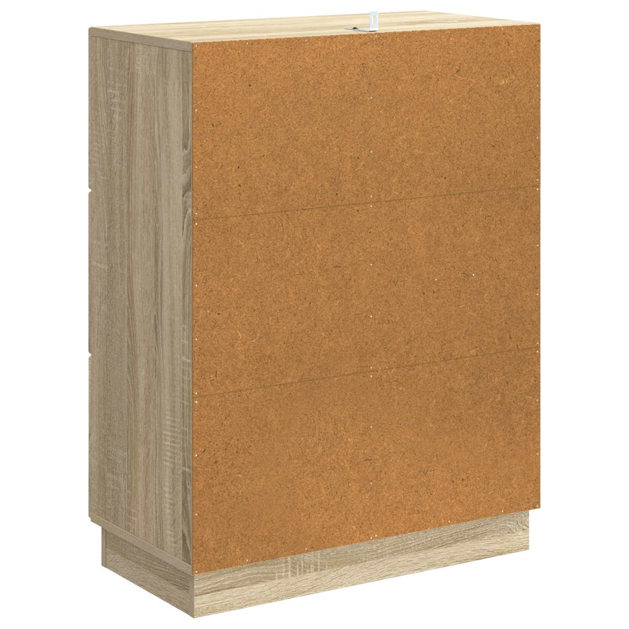 Dressoir met lade Sonoma Eiken 66 x 34,5 x 87 cm Bewerkt hout