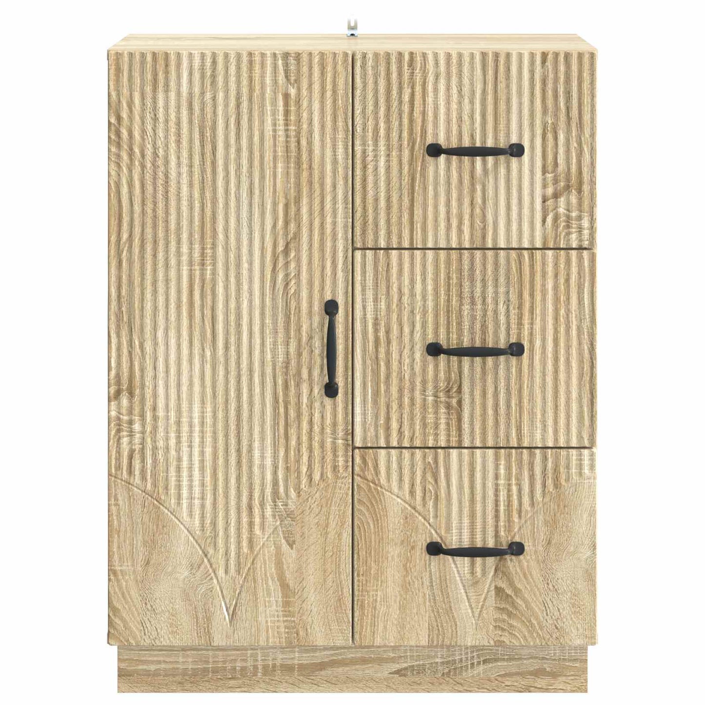 Dressoir met lade Sonoma Eiken 66 x 34,5 x 87 cm Bewerkt hout