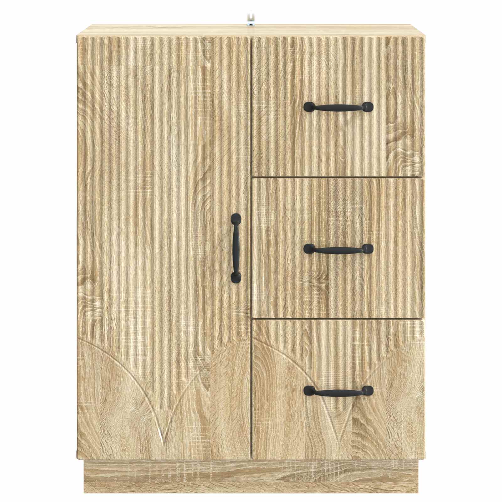 Dressoir met lade Sonoma Eiken 66 x 34,5 x 87 cm Bewerkt hout