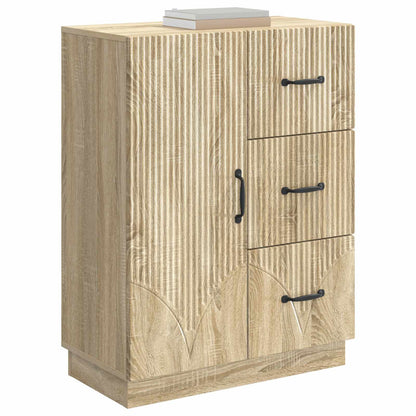 Dressoir met lade Sonoma Eiken 66 x 34,5 x 87 cm Bewerkt hout