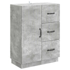 Dressoir betongrijs 66x34,5x87 cm bewerkt hout