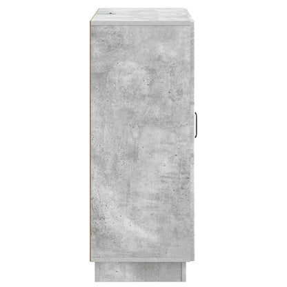Dressoir met lade Betongrijs 66 x 34,5 x 87 cm Bewerkt hout
