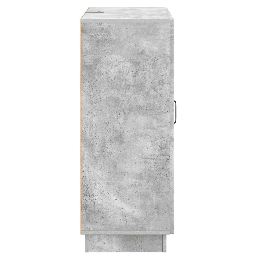 Dressoir met lade Betongrijs 66 x 34,5 x 87 cm Bewerkt hout