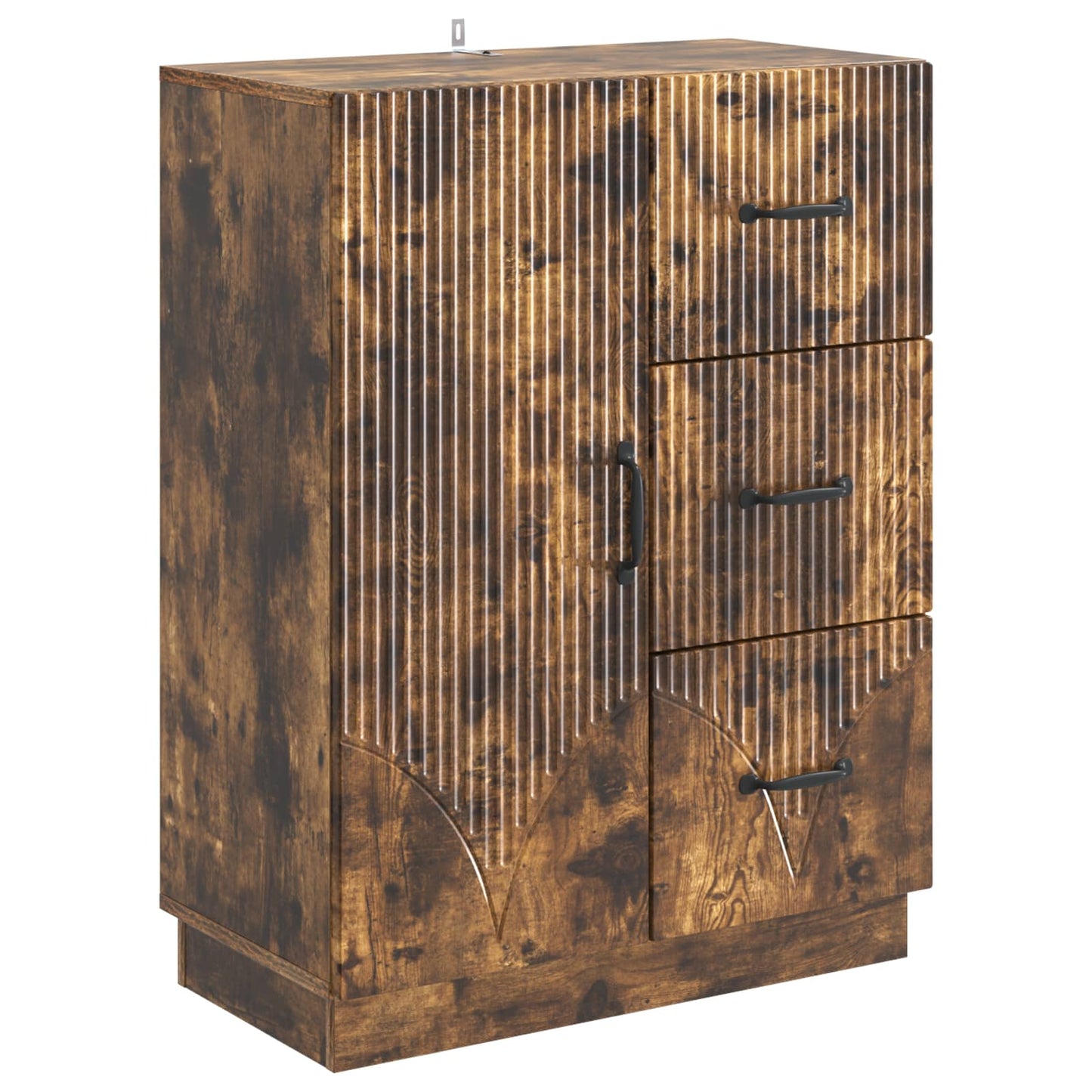 Dressoir met lade Gerookt eiken 66 x 34,5 x 87 cm Bewerkt hout