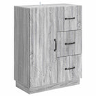 Dressoir grijs sonoma 66x34,5x87 cm bewerkt hout