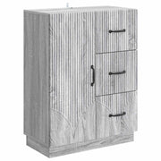 Dressoir grijs sonoma 66x34,5x87 cm bewerkt hout
