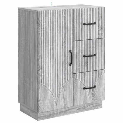 Dressoir met lade Grijs sonoma 66 x 34,5 x 87 cm Bewerkt hout