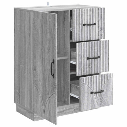 Dressoir met lade Grijs sonoma 66 x 34,5 x 87 cm Bewerkt hout