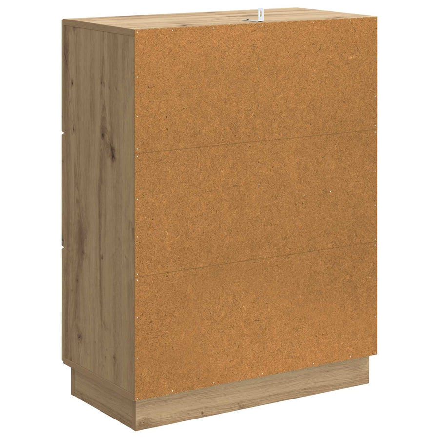 Dressoir Artisanaal eiken 66 x 34,5 x 87 cm Bewerkt hout