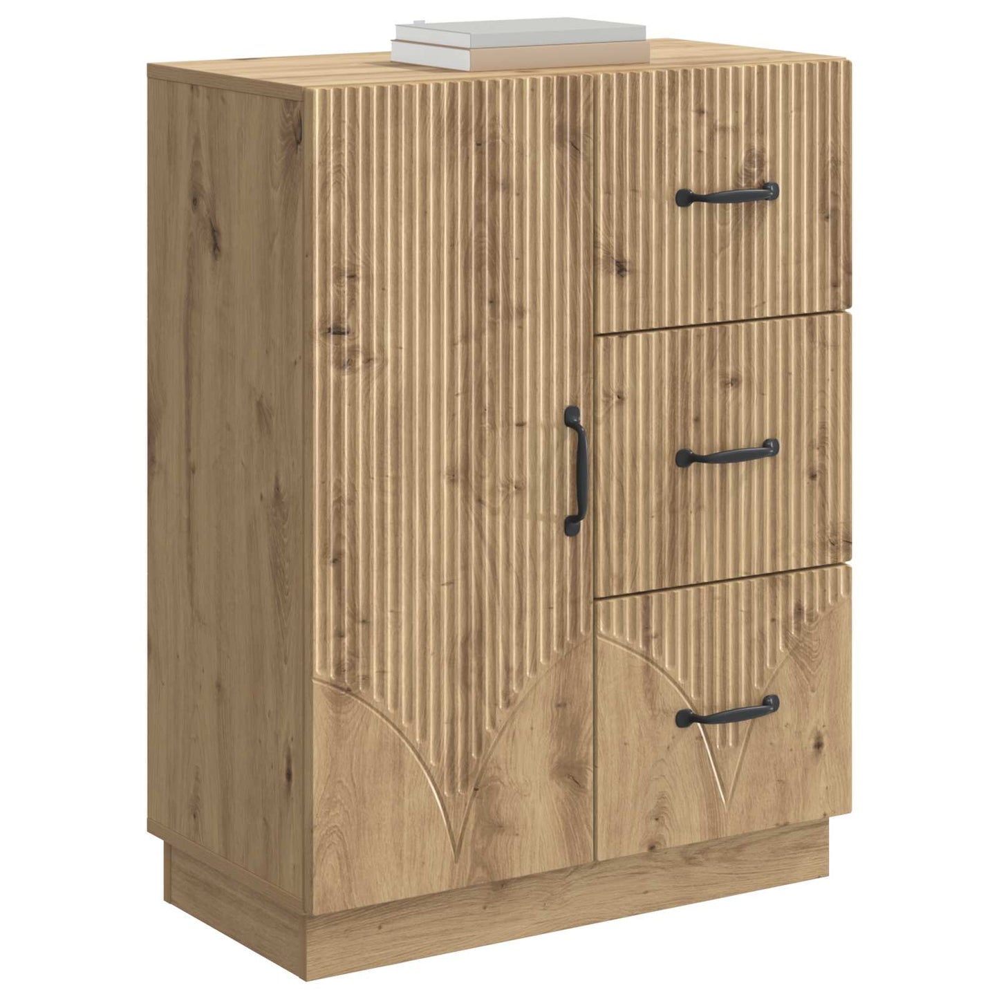 Dressoir Artisanaal eiken 66 x 34,5 x 87 cm Bewerkt hout