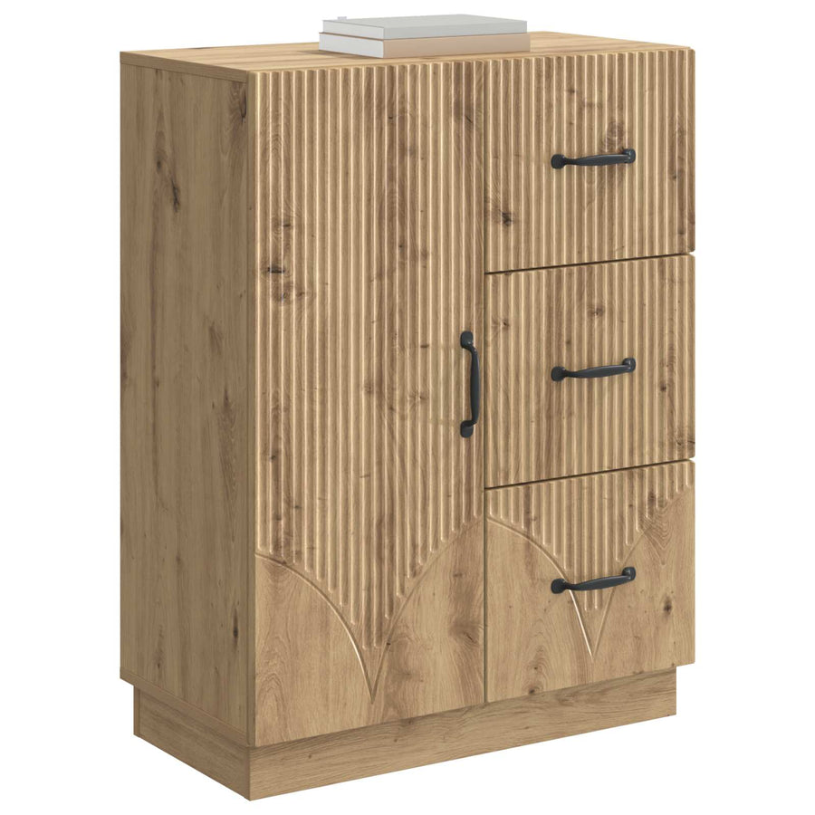 Dressoir Artisanaal eiken 66 x 34,5 x 87 cm Bewerkt hout