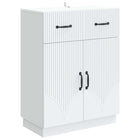 Dressoir wit 66x34,5x87 cm bewerkt hout