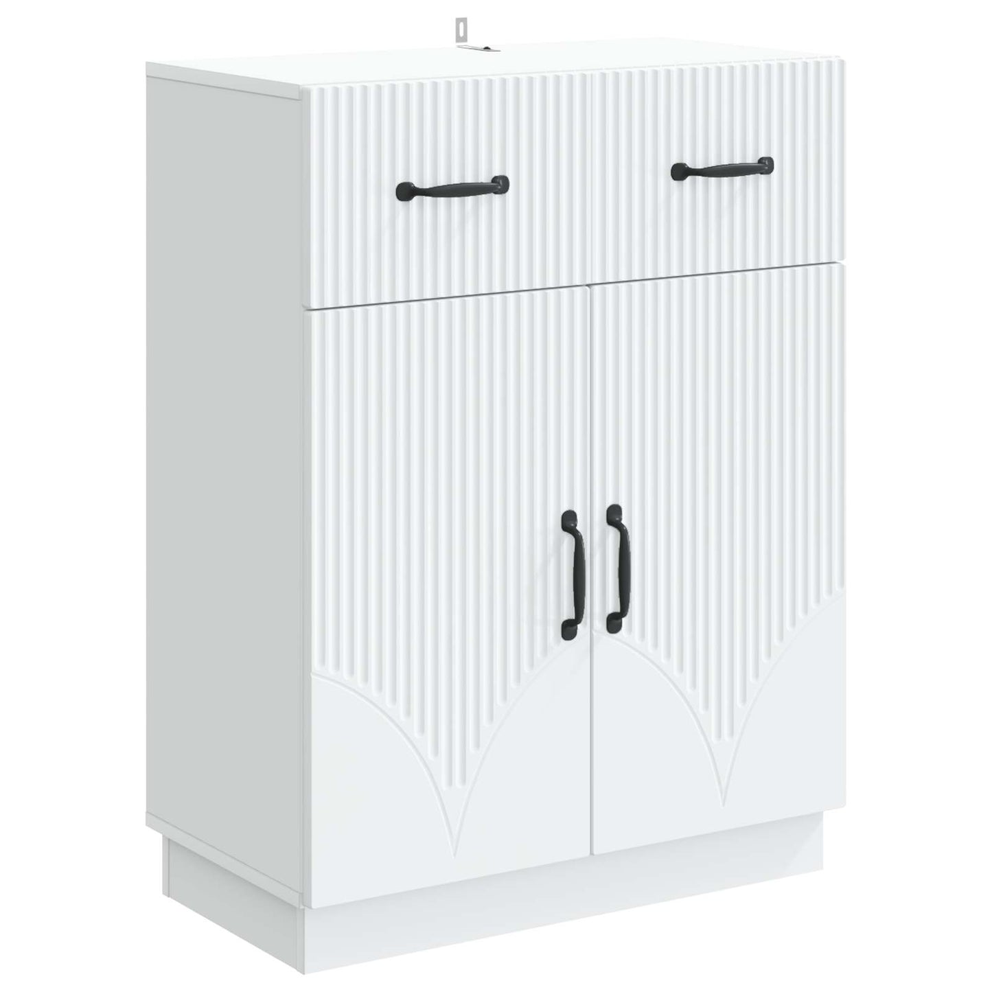 Dressoir met lade Wit 66 x 34,5 x 87 cm Bewerkt hout