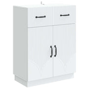 Dressoir wit 66x34,5x87 cm bewerkt hout