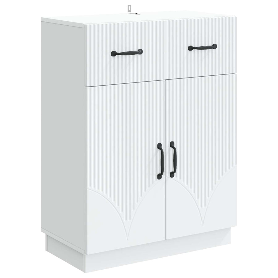 Dressoir met lade Wit 66 x 34,5 x 87 cm Bewerkt hout