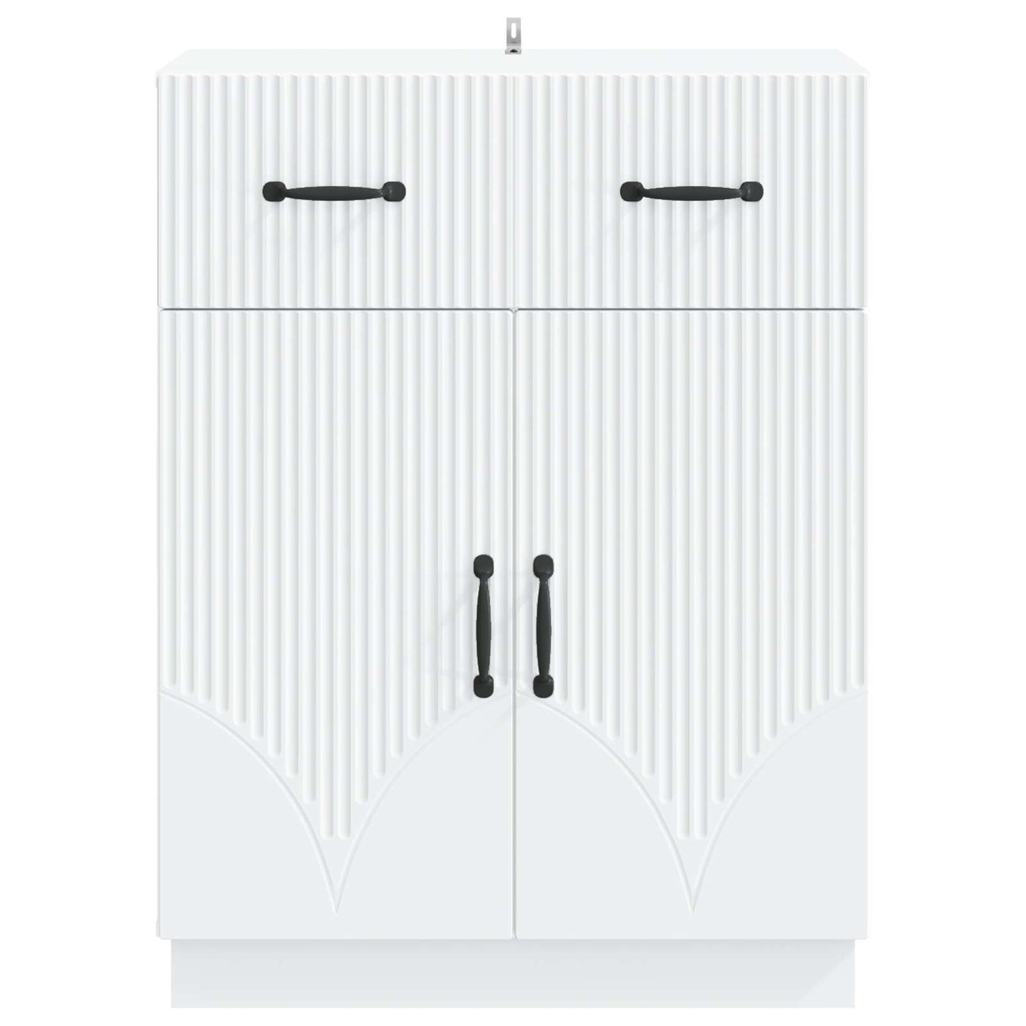 Dressoir met lade Wit 66 x 34,5 x 87 cm Bewerkt hout