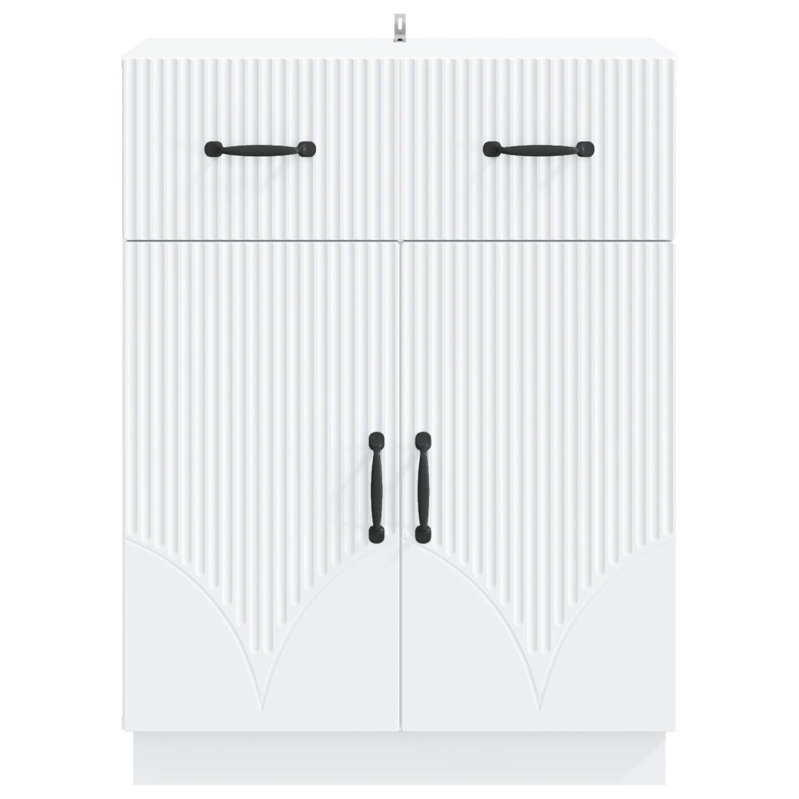 Dressoir met lade Wit 66 x 34,5 x 87 cm Bewerkt hout