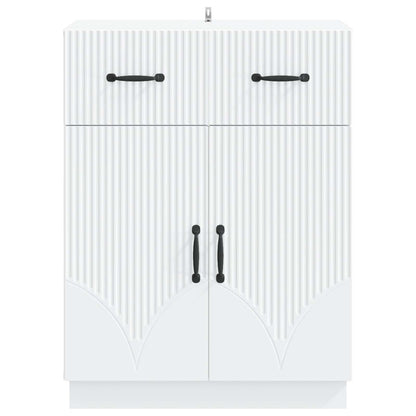 Dressoir met lade Wit 66 x 34,5 x 87 cm Bewerkt hout