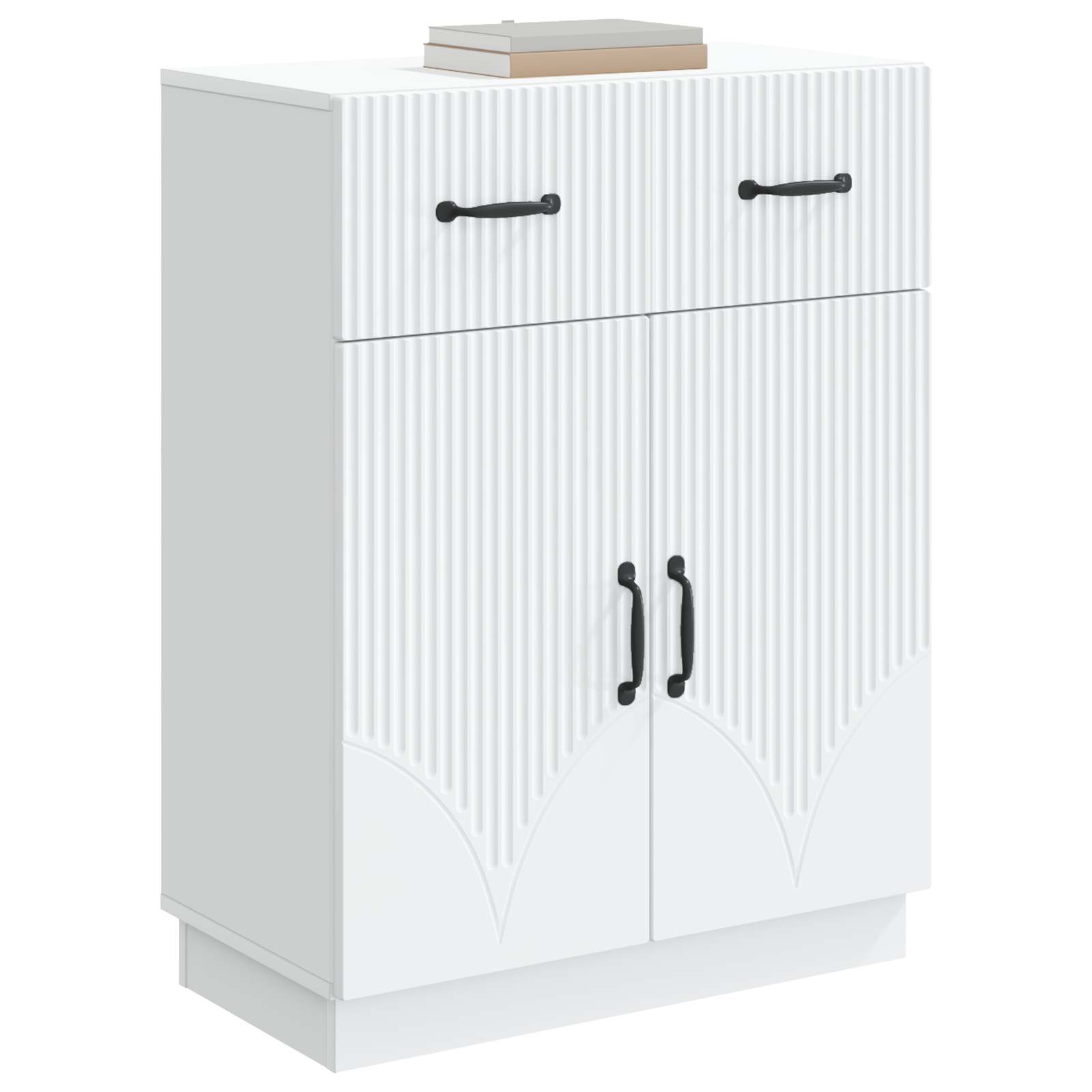 Dressoir met lade Wit 66 x 34,5 x 87 cm Bewerkt hout