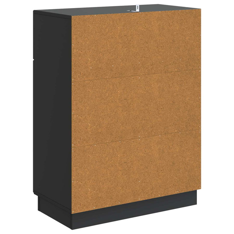 Dressoir met lade Zwart 66 x 34,5 x 87 cm Bewerkt hout